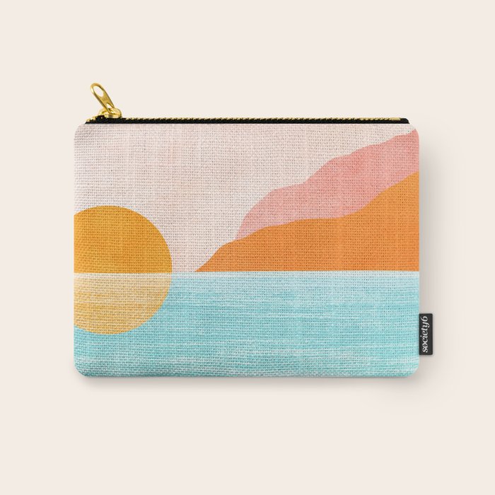 Island Sunset Abstract Landscape Carry All Pouch Gallery Image 1