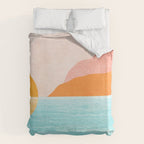 Island Sunset Abstract Landscape Duvet Cover Gallery Image 6