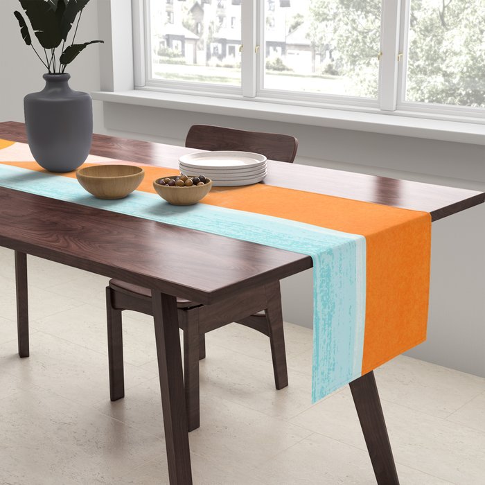 Island Sunset Abstract Landscape Table Runner Gallery Image 2