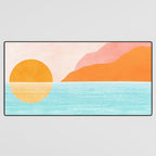 Island Sunset Abstract Landscape Desk Mat Gallery Image 3