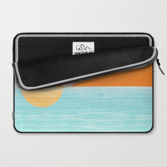 Island Sunset Abstract Landscape Laptop Sleeve Gallery Image 2