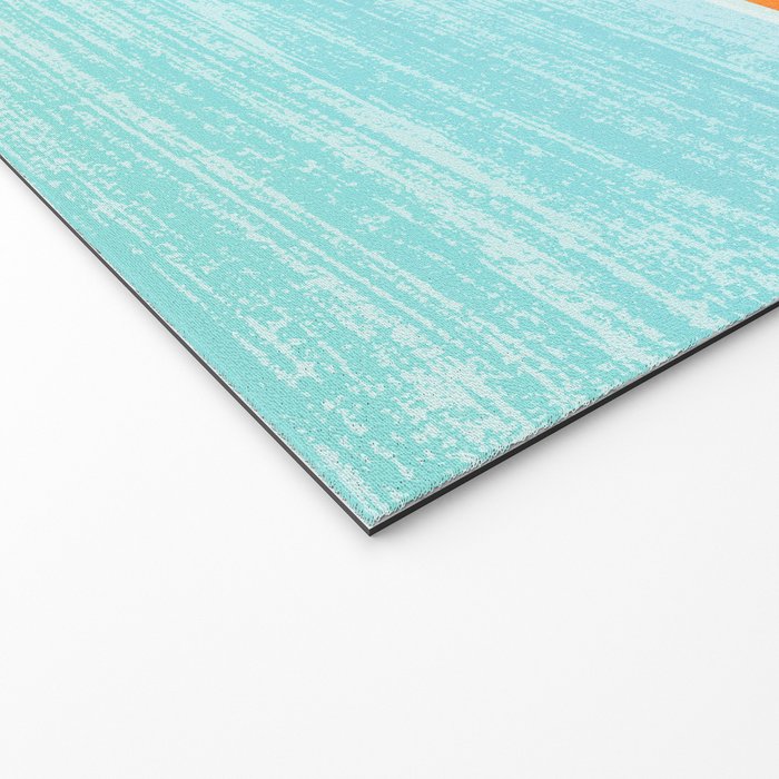 Island Sunset Abstract Landscape Welcome Mat Gallery Image 2