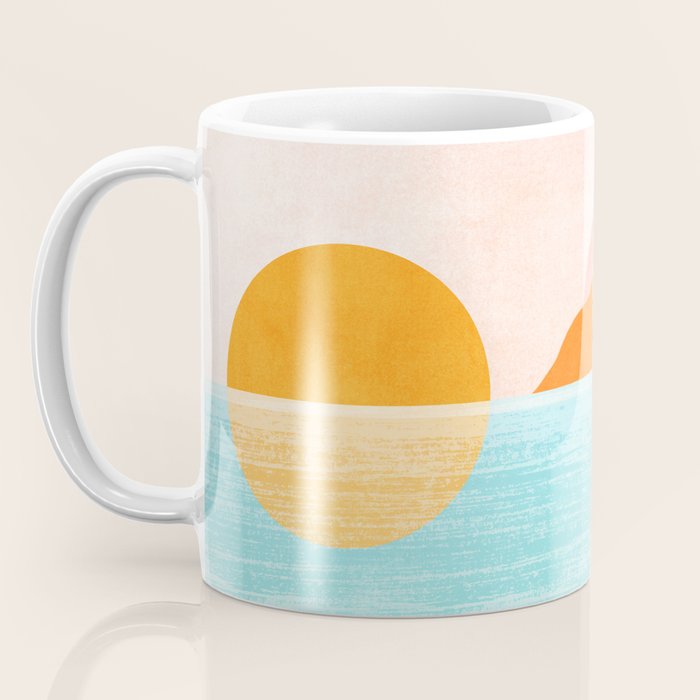 Island Sunset Abstract Landscape Coffee Mug Gallery Image 3