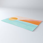 Island Sunset Abstract Landscape Rug Gallery Image 3