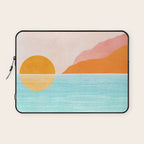 Island Sunset Abstract Landscape Laptop Sleeve Gallery Image 1