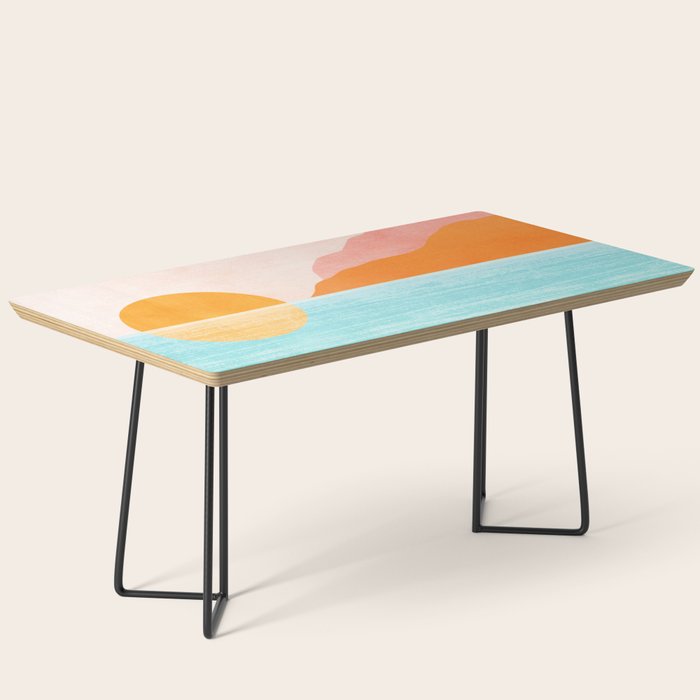 Island Sunset Abstract Landscape Coffee Table Gallery Image 1