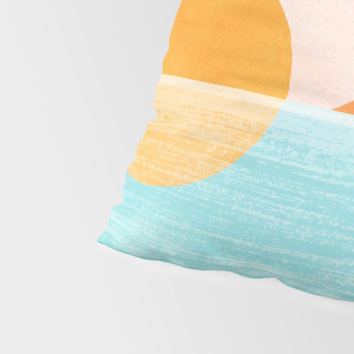 Island Sunset Abstract Landscape Pillow Sham Gallery Image 4