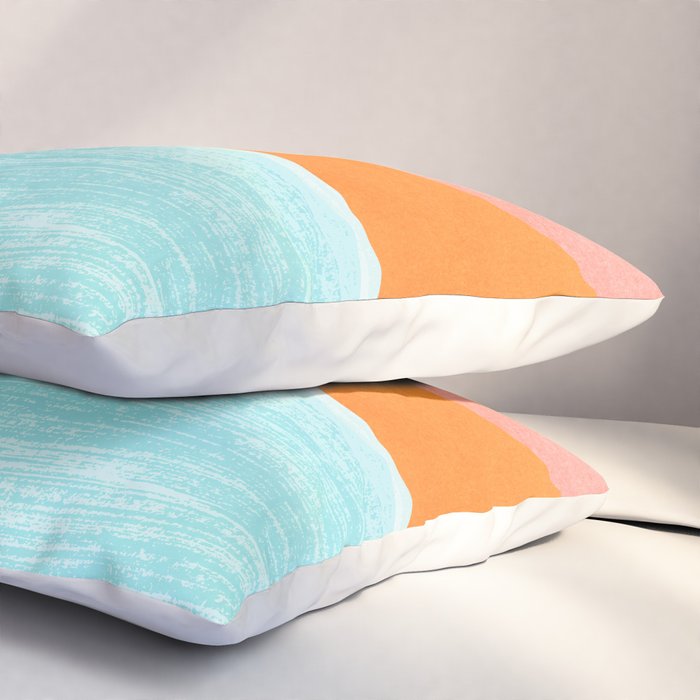 Island Sunset Abstract Landscape Pillow Sham Gallery Image 3