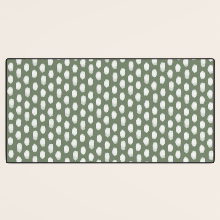 Dots . Green Desk Mat Gallery Image 3