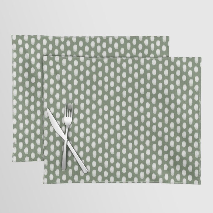 Dots . Green Placemat Gallery Image 1