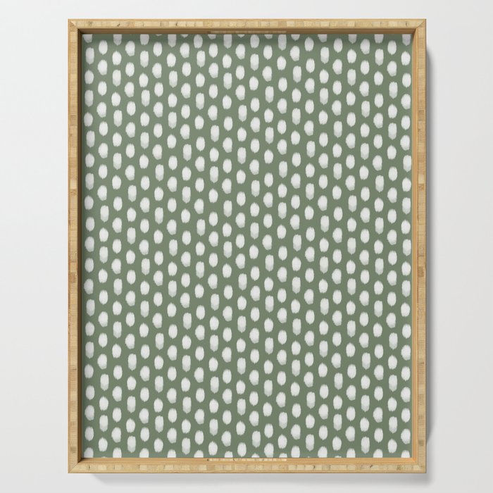Dots . Green Serving Tray Gallery Image 1