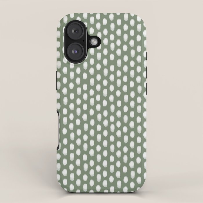 Dots . Green iPhone Case Gallery Image 1