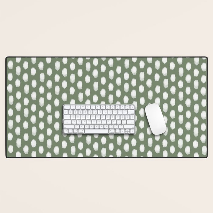 Dots . Green Desk Mat Gallery Image 1