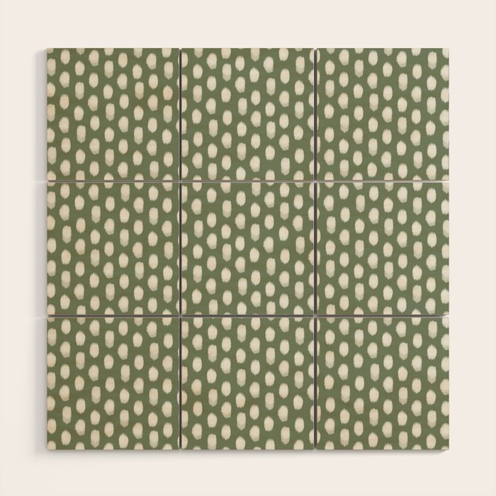Dots . Green Wood Wall Art Gallery Image 1
