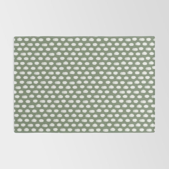 Dots . Green Rug Gallery Image 2