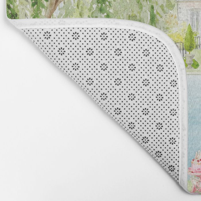 Wild flower meadow picnic in the French countryside Bath Mat Gallery Image 2