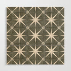 arlo star tile - olive Wood Wall Art Gallery Image 1