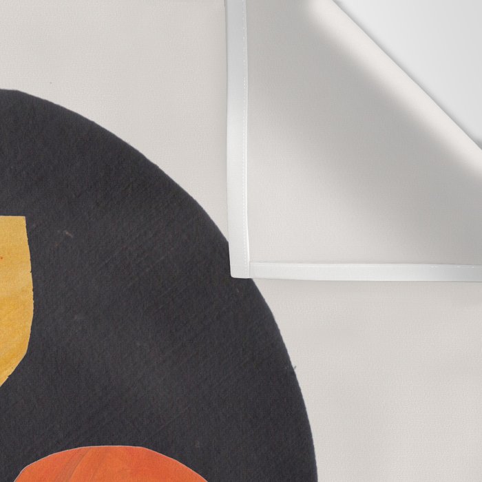 Minimalist Modern Mid Century Funky Colorful Primary Shapes Paper Collage by Ejaaz Haniff Wall Tapestry Gallery Image 3