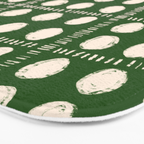 Green Boho Quilt Pattern Bath Mat Gallery Image 3