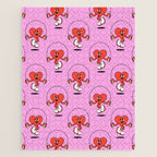 Retro love heart cartoon character pattern Jigsaw Puzzle Gallery Image 1