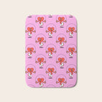 Retro love heart cartoon character pattern Bath Mat Gallery Image 1