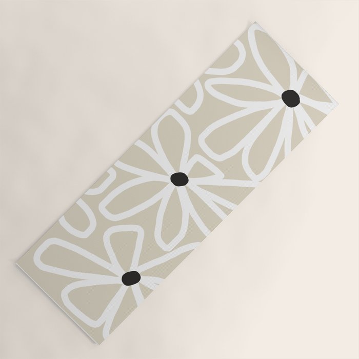 Daisy chain - neutral Yoga Mat Gallery Image 1