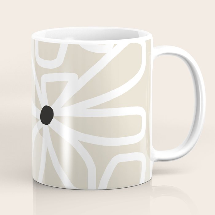 Daisy chain - neutral Coffee Mug Gallery Image 1