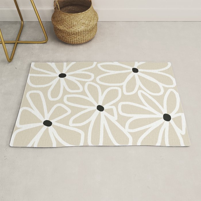 Daisy chain - neutral Rug Gallery Image 1