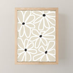 Daisy chain - neutral Mini Art Print Gallery Image 1