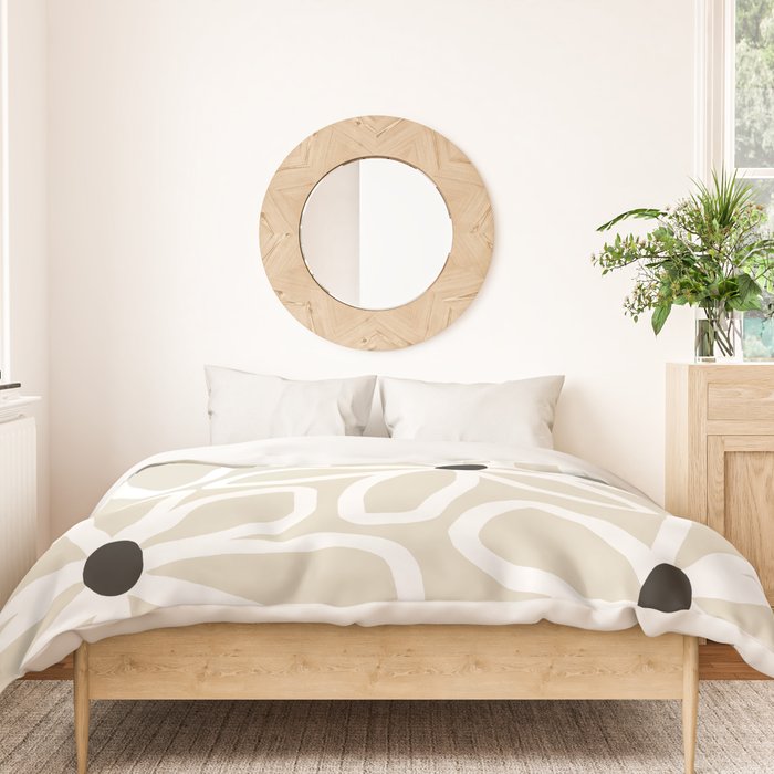 Daisy chain - neutral Duvet Cover Gallery Image 3