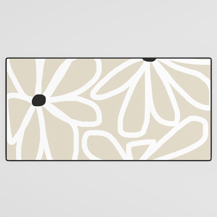 Daisy chain - neutral Desk Mat Gallery Image 3