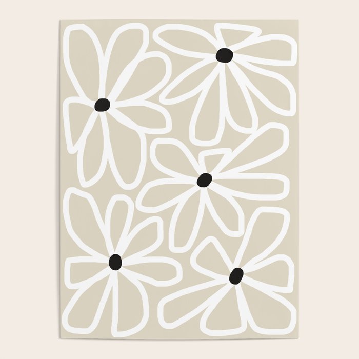 Daisy chain - neutral Poster Gallery Image 4