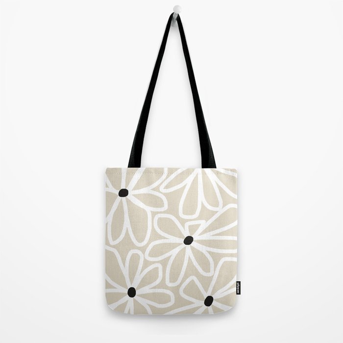 Daisy chain - neutral Tote Bag Gallery Image 2