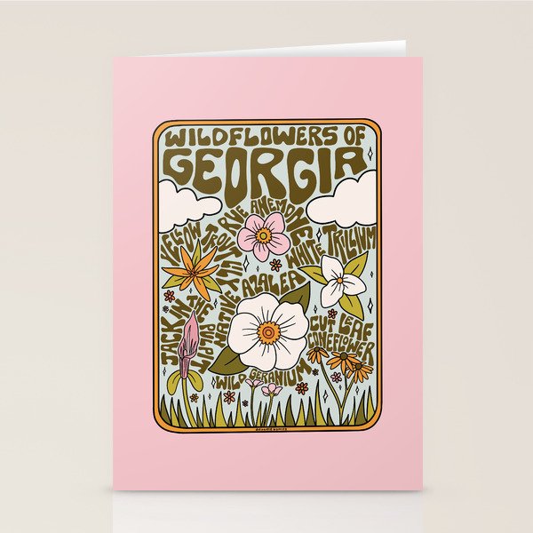 Georgia Wildflowers Stationery Card Gallery Image 2