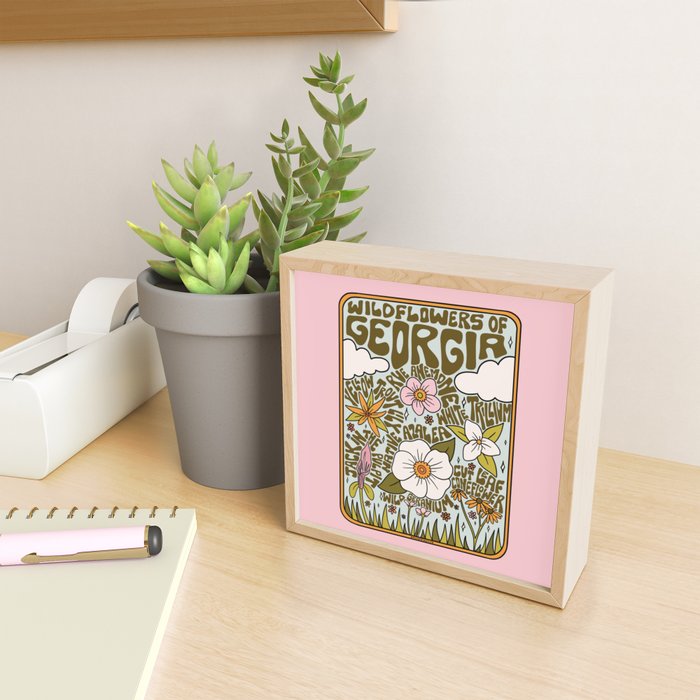 Georgia Wildflowers Mini Art Print Gallery Image 2