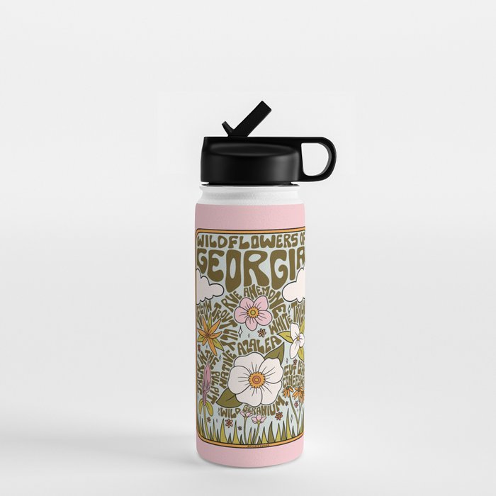 Georgia Wildflowers Water Bottle Gallery Image 1