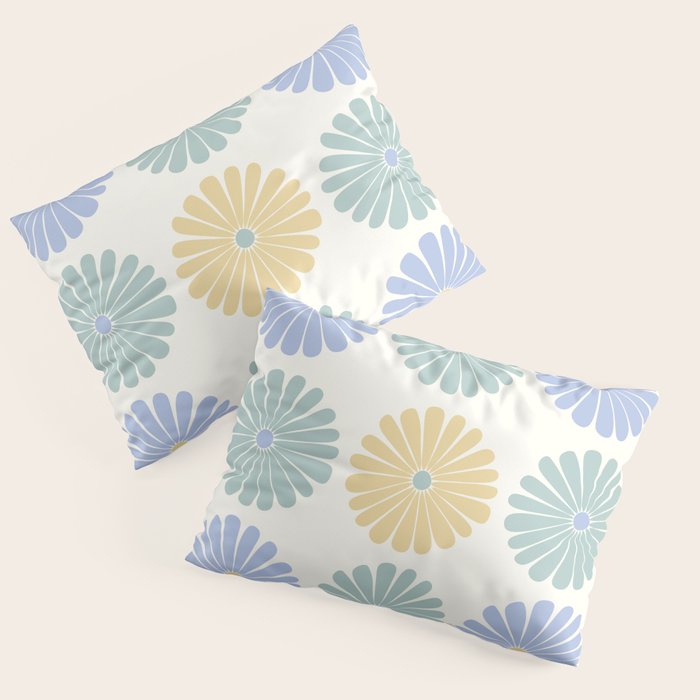 Retro Summer Daisies IV Pillow Sham Gallery Image 3