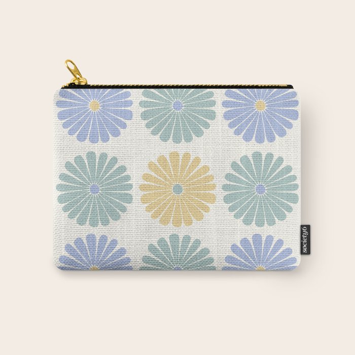 Retro Summer Daisies IV Carry All Pouch Gallery Image 1