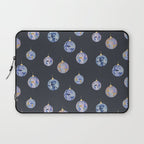 Disco balls party time pattern dark Laptop Sleeve Gallery Image 1