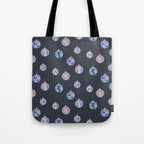 Disco balls party time pattern dark Tote Bag Gallery Image 1