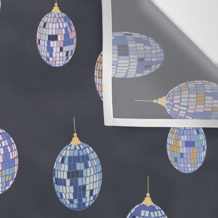 Disco balls party time pattern dark Wall Tapestry Gallery Image 3