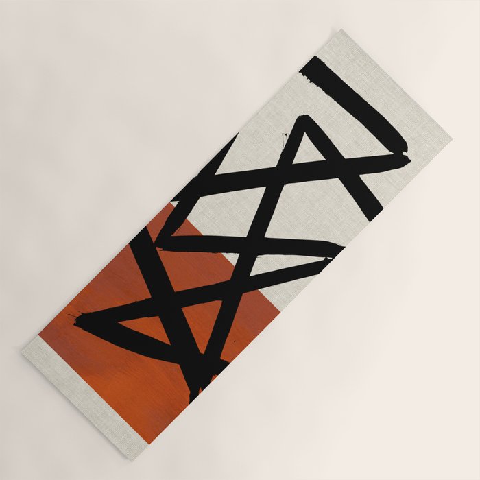Orange Shards Yoga Mat Gallery Image 1