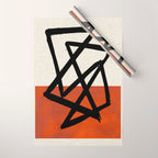 Orange Shards Wrapping Paper Gallery Image 1