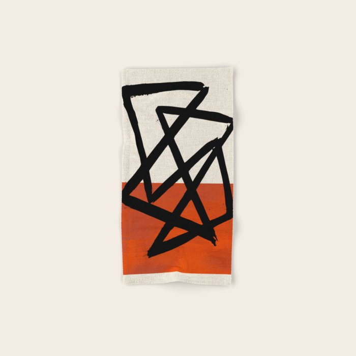 Orange Shards Bath Towel Gallery Image 1