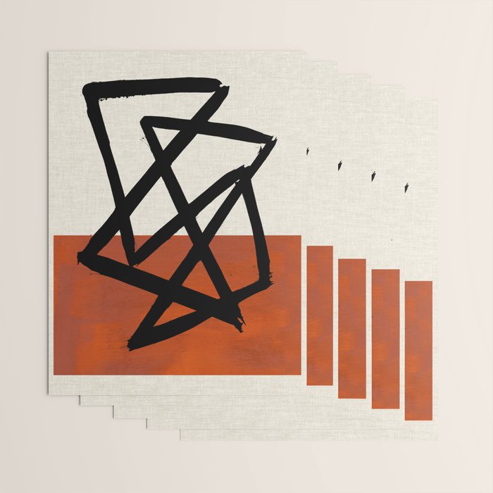 Orange Shards Wrapping Paper Gallery Image 3