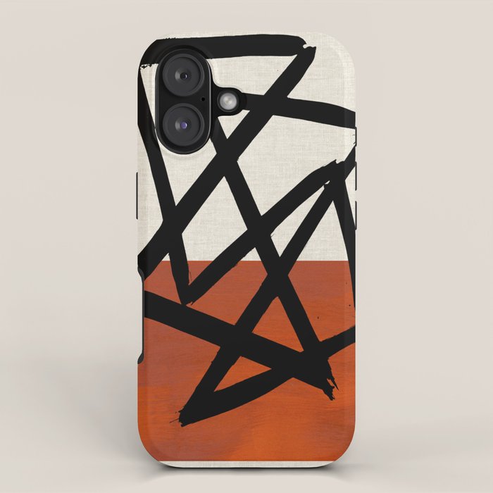 Orange Shards iPhone Case Gallery Image 1