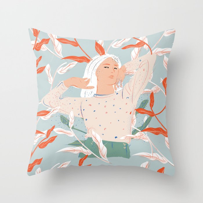 She's Electric Throw Pillow Gallery Image 1