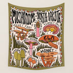 Mushrooms of North Dakota Wall Tapestry Gallery Image 4