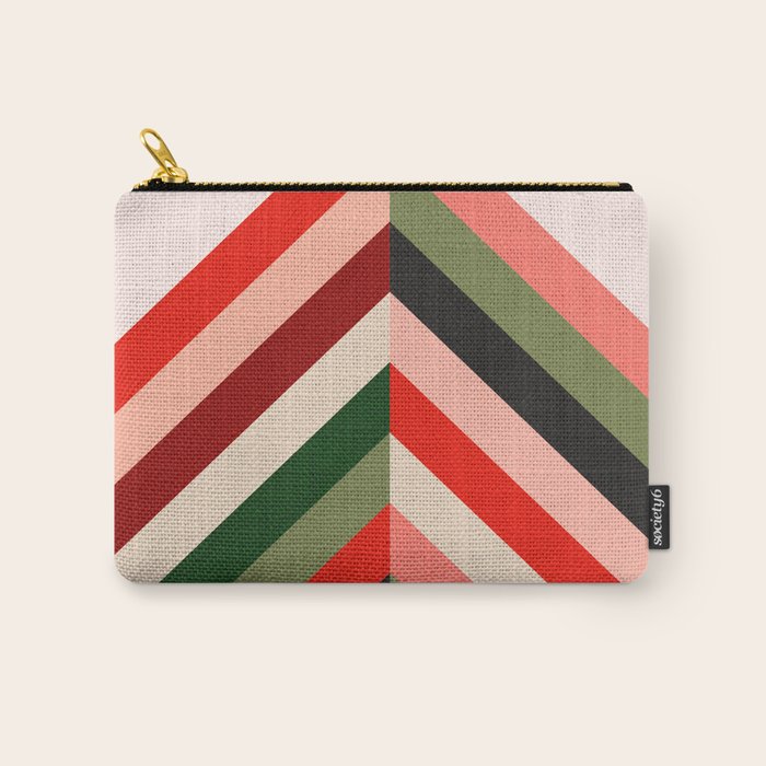 Chevron Christmas tree Carry All Pouch Gallery Image 1