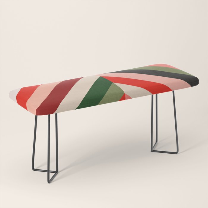 Chevron Christmas tree Bench Gallery Image 1